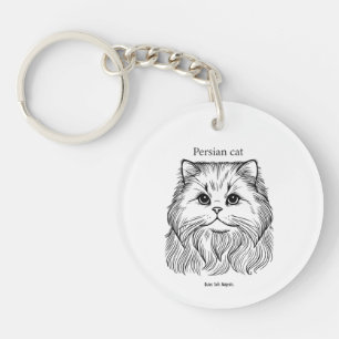 Porte-clefs Portrait de chat persan