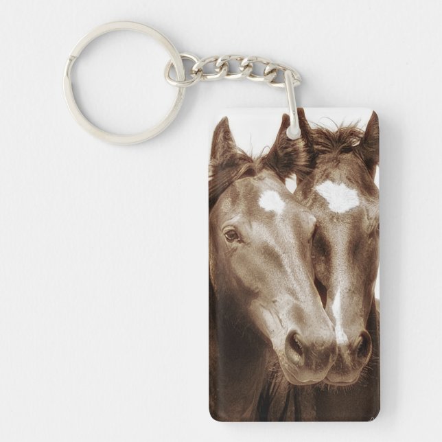 Porte-clefs Portrait de cheval III (Devant)