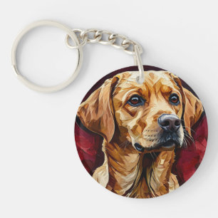 Porte-clefs Portrait de chien labrador, Cadeau pour les amoure
