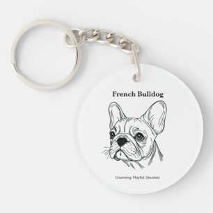 Porte-clefs Portrait de French Bulldog