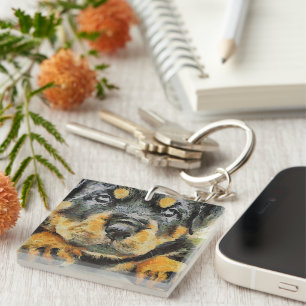 Porte-clefs Portrait de marionnettes rotative artistique