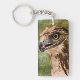 Porte-clefs Portrait d'un faucon