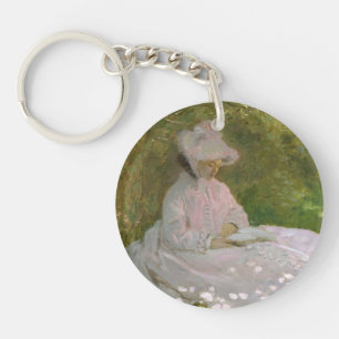 Porte-clefs Portrait impressionniste de printemps, Claude Mone