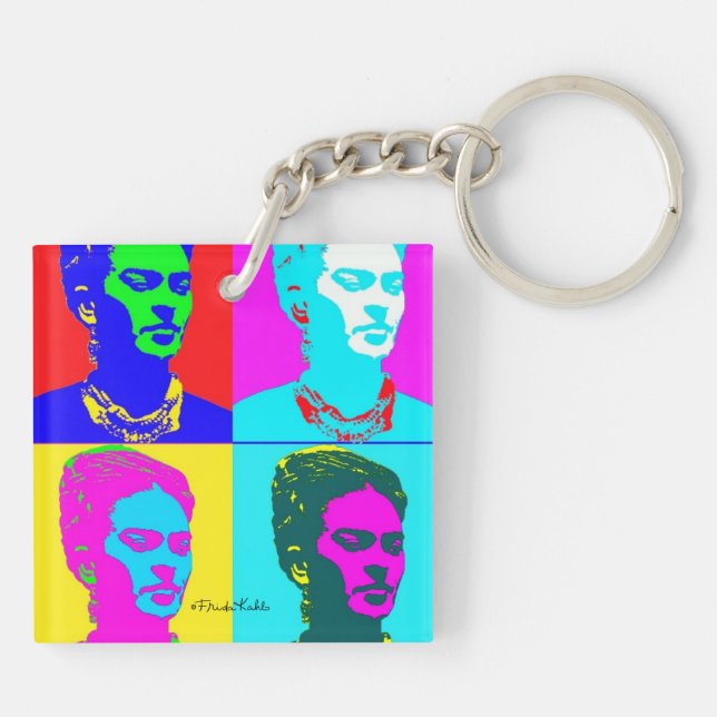 Porte-clefs Portrait inspiré de Frida Kahlo (Dos)