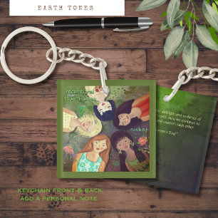 Porte-clefs Portrait multiethnique de la Journée international