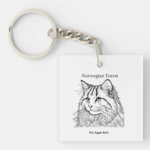 Porte-clefs Portrait norvégien de la forêt