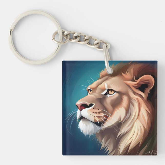 Porte-clefs Portrait Posé Côté Lion-56557 (Devant)
