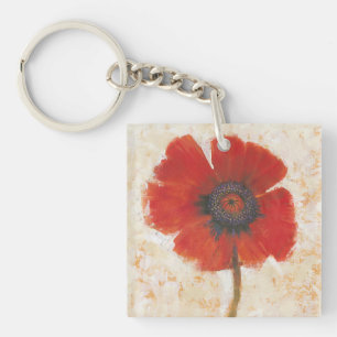 Porte-clefs Portrait Red Poppy
