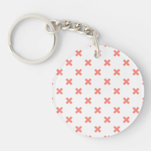 Porte-clefs Poser les points de croix sur blanc