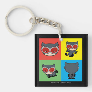 Porte-clefs Poses de caractères de Chibi Catwoman