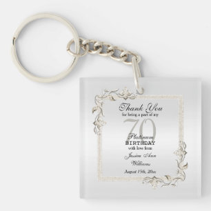 Porte-clefs Posh 70e anniversaire Platinum