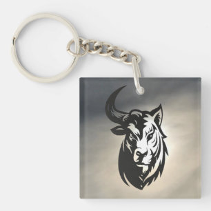 Porte-clefs Poster brillant - half bull half tiger
