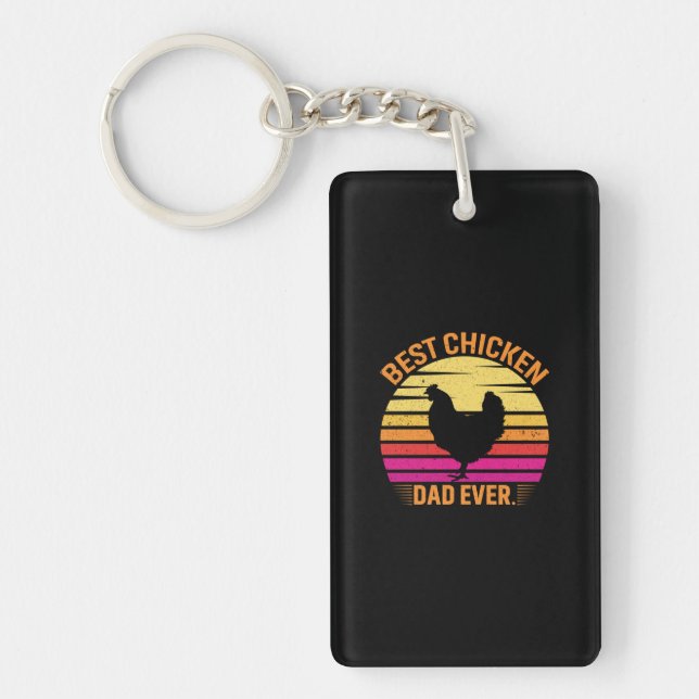 Porte-clefs Poulet d'art meilleur poulet (Devant)