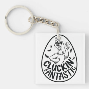 Porte-clefs Poulet Fantastique Design Humoristique sur le Thèm