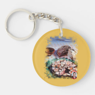 Porte-clefs Poulpe à ce qui est galicienne/Poussière à