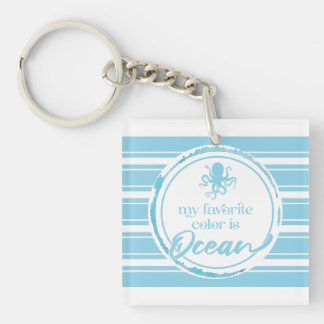 Porte-clefs Poulpe Bleu Côtier