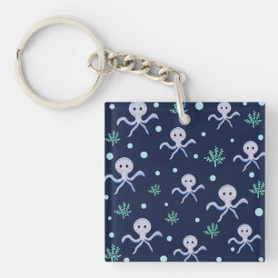 Porte-clefs Poulpe sous le motif enfants de la mer