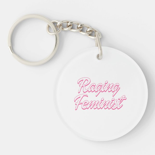 Porte-clefs Poupée Féministe Déchaînée  (Devant)