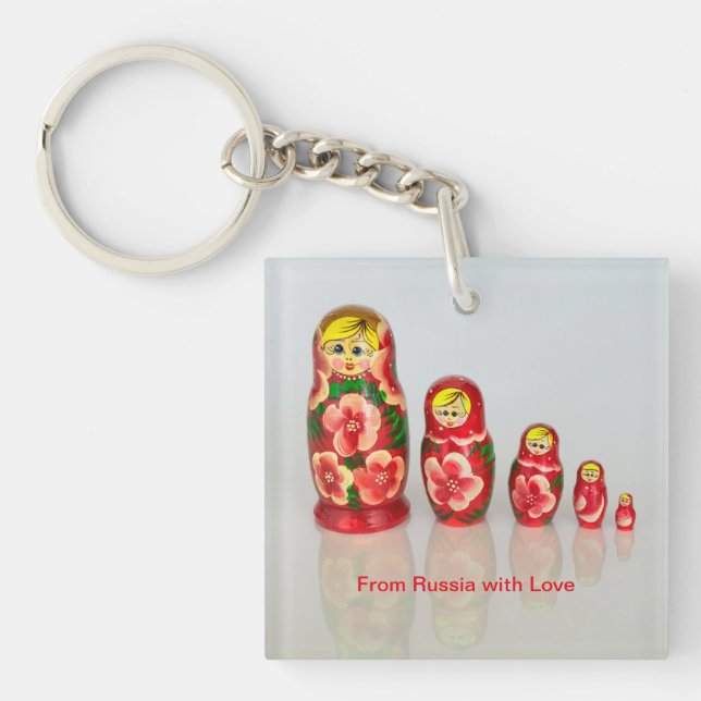 Porte-clefs Poupée nicheuse russe de matryoshka (Devant)