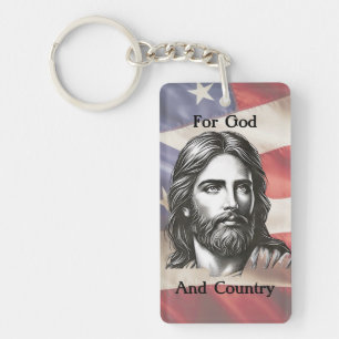 Porte-clefs Pour Dieu et la Patrie