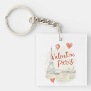 Porte-clefs Pour les amoureux de Paris Art de Paris romantiq