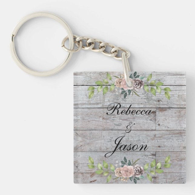 Porte-clefs Pour toujours deux coeurs - un amour (Devant)