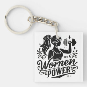 Porte-clefs Pouvoir des femmes Porte - clés acrylique