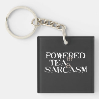 Porte-clefs Powered by Tea & Sarcasm
