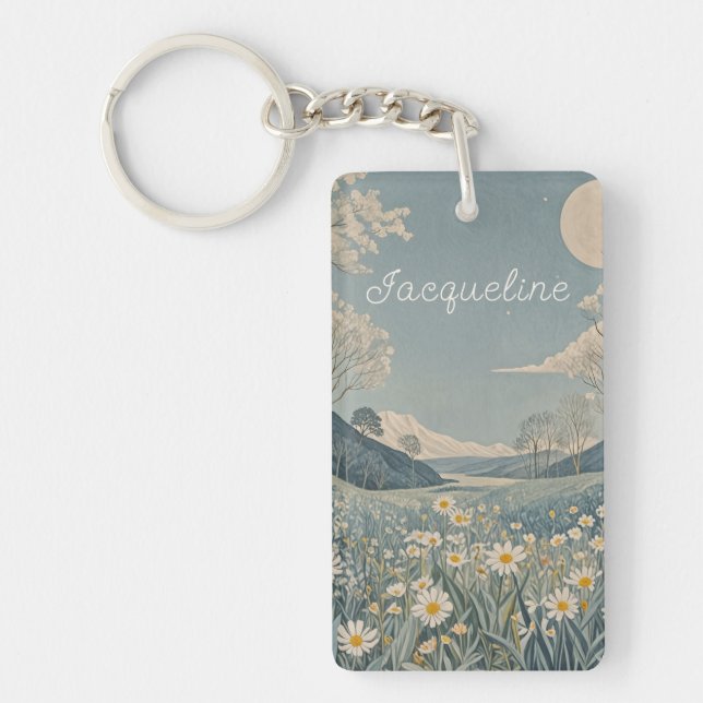 Porte-clefs Pré lunaire personnalisé (Devant)