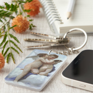 Porte-clefs Premier Baiser par Bouguereau, Anges victoriens d'