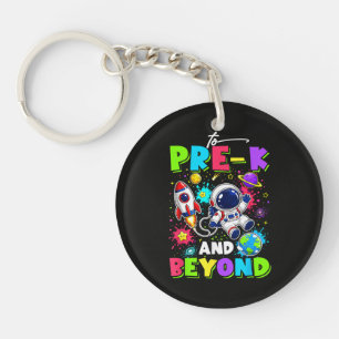 Porte-clefs Premier jour de pré-maternelle Astronaute Espace R