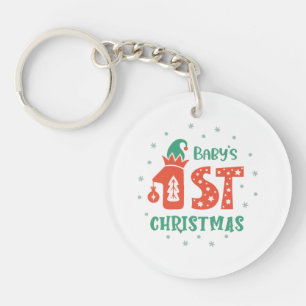 Porte-clefs Premier Noël du bébé