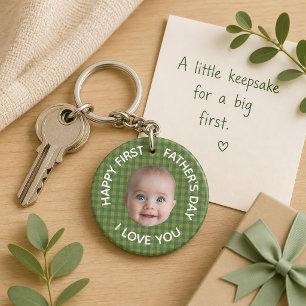 Porte-clefs Premier Papa pour la Première Fête des Pères Photo