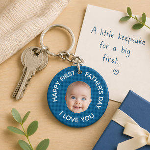 Porte-clefs Premier Papa pour la Première Fête des Pères Photo