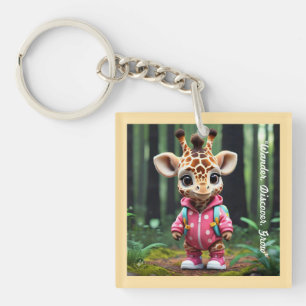 Porte-clefs "Première Escapade de la Giraffe"
