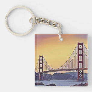 Porte-clefs Présentation artistique du pont du Golden Gate