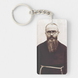 Porte-clefs Prêtre catholique polonais Saint Maximilian Kolbe