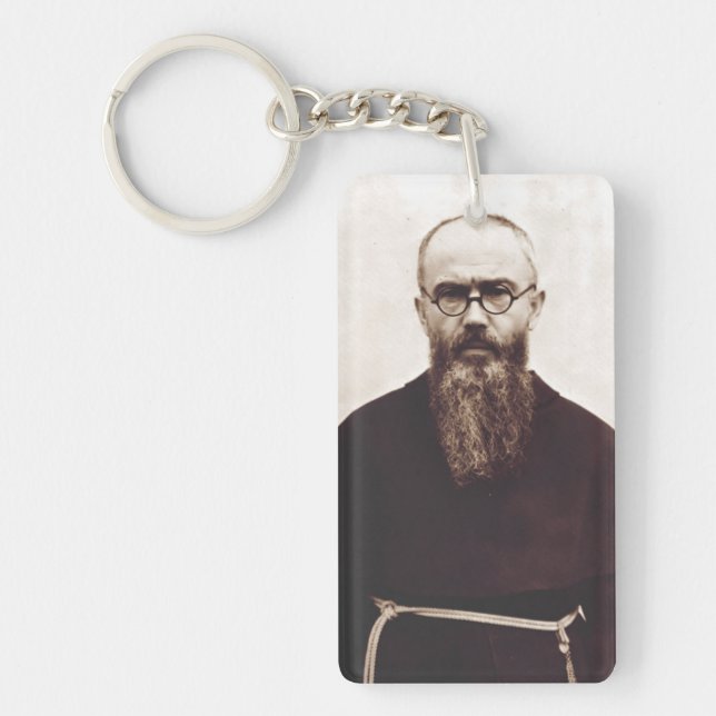 Porte-clefs Prêtre catholique polonais Saint Maximilian Kolbe (Devant)
