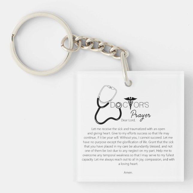 Porte-clefs Prière des Médecins (Devant)