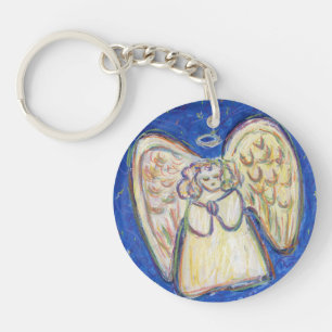 Porte-clefs Prière Guardian Angel Pastel Porte - clés d'art pe