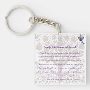 Porte-clefs Prière pour le nettoyage et l'alignement divins