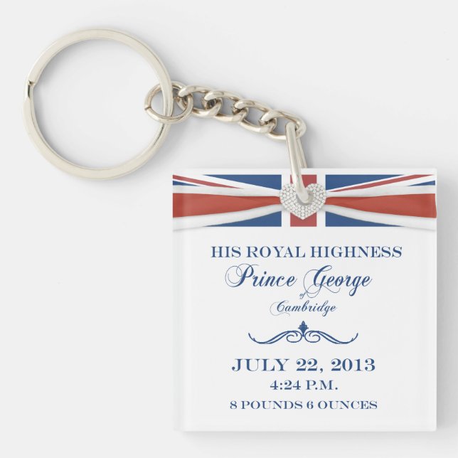 Porte-clefs Prince royal George Commemorative Keychain de bébé (Devant)