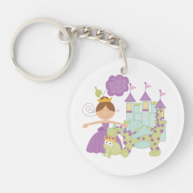 Porte-clefs Princesse de brune (Devant)