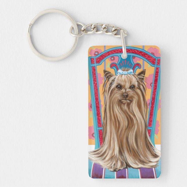 Porte-clefs Princesse de la Couronne Yorkie (Devant)