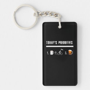 Porte-clefs Priorités d'aujourd'hui VTT Funny