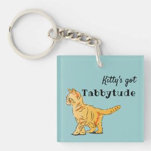 Porte-clefs Prix Cute Orange Tabby Kitten Graphic