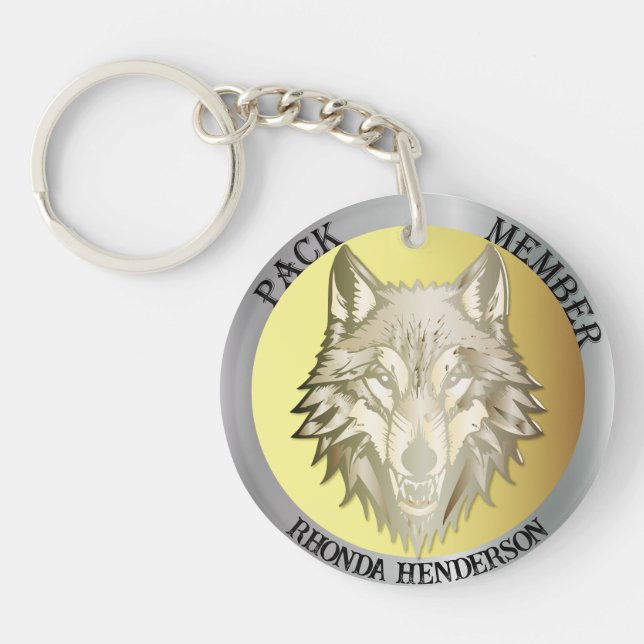 Porte-clefs Prix du membre d'équipe, "Membre de la meute" (Devant)