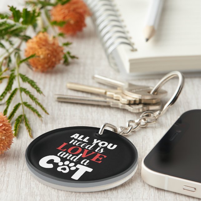 Porte-clefs Problèmes de santé du chat (Devant Droit)