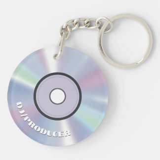 Porte-clefs Producteur de musique holographique rétro DJ CD