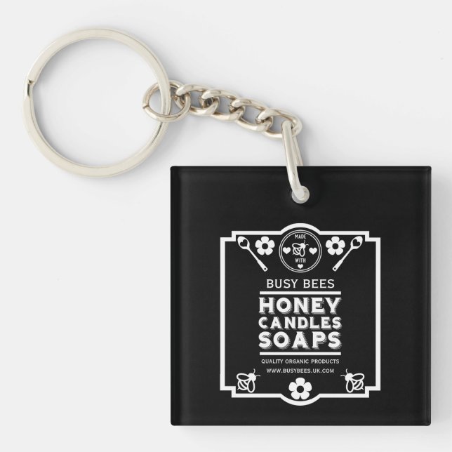Porte-clefs Produits de miel du marché agricole (Devant)